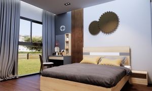Thiết kế nội thất phòng ngủ đẹp đơn giản 30-50m2