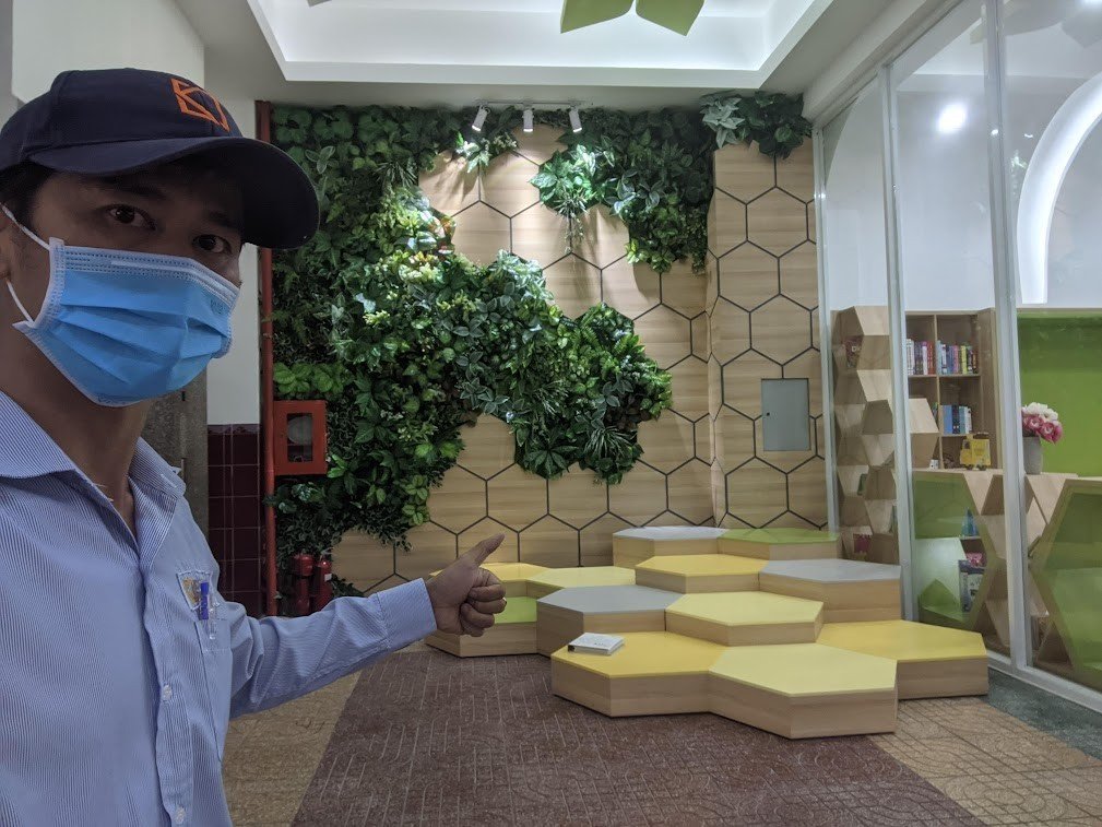 Thi công cải tạo và lắp đặt nội thất thư viện tiểu học Á Châu - Cao Thắng