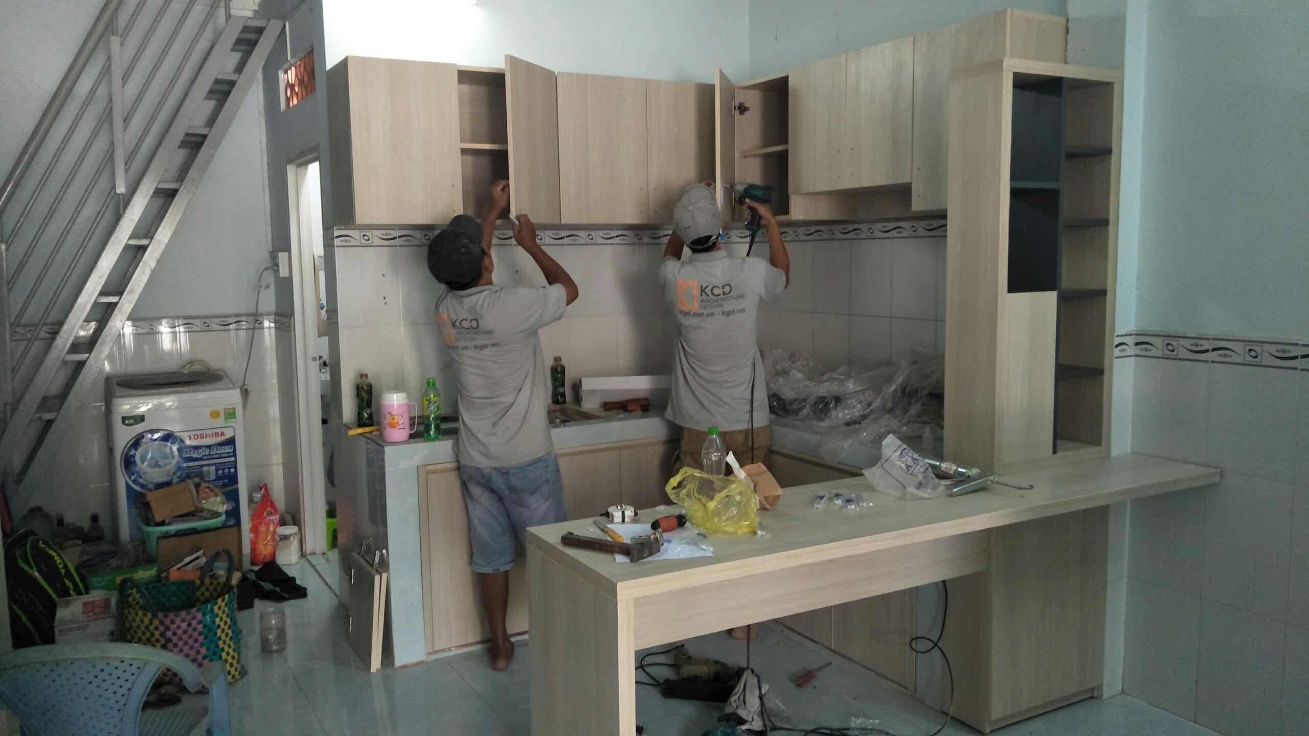 Công trình lắp nhà bếp anh Đoàn - Hóc Môn