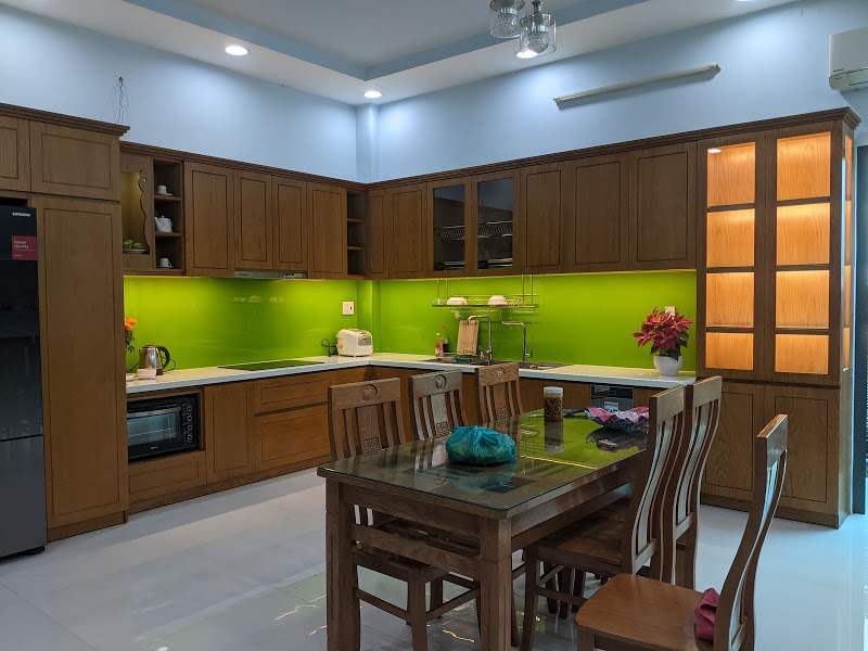 Bếp Đẹp Sơn PU nhà anh Dũng Hóc Môn