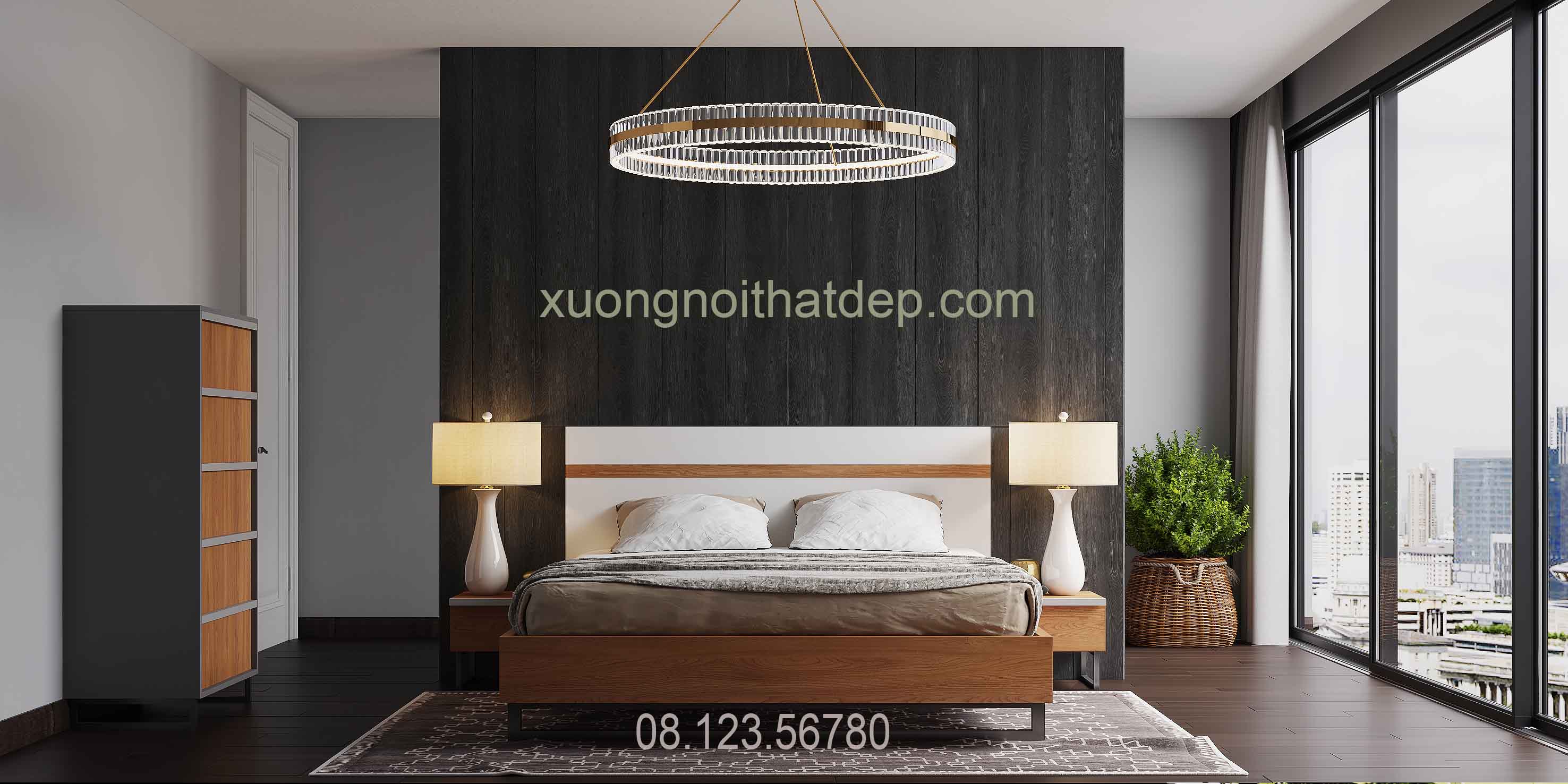 Mẫu giường gỗ công nghiệp đón đầu xu hướng 2020