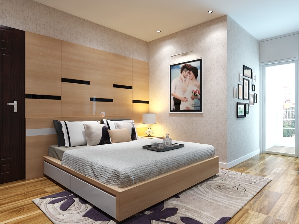 Điểm danh 4 mẫu thiết kế giường ngủ gỗ công nghiệp vô cùng bắt mắt